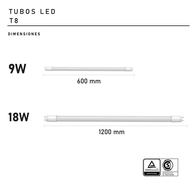 Tubos LED T8