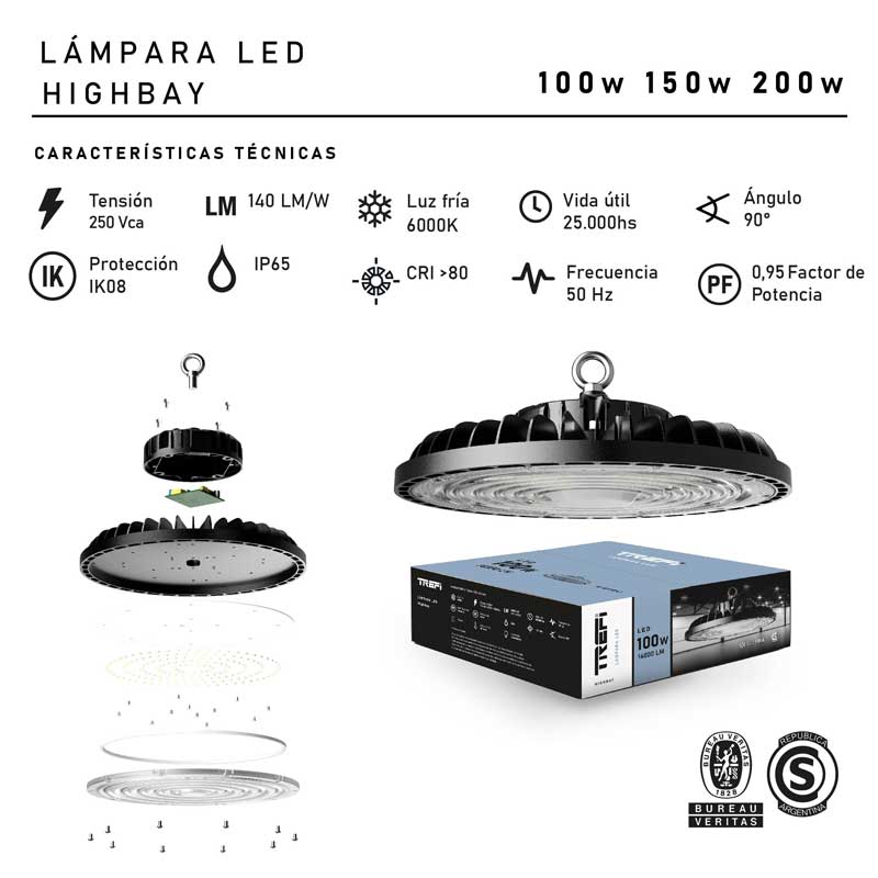 Lampara Led Highbay