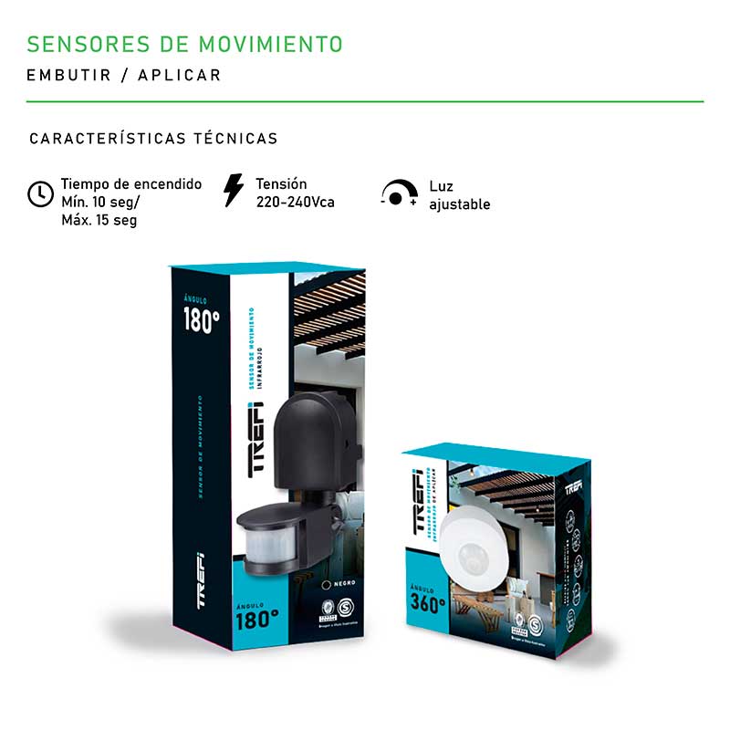 SENSORES DE MOVIMIENTO Y FOTOCÉLULAS